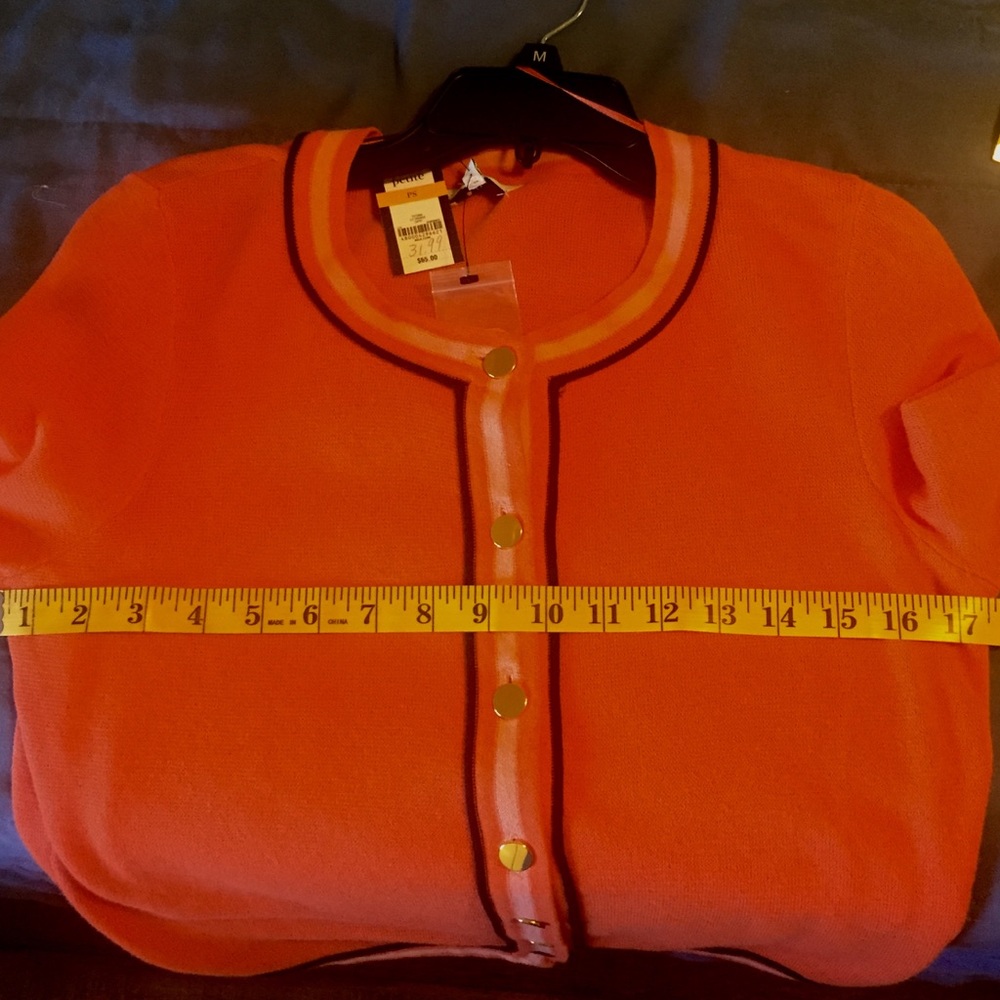 Petite small, orange cardigan by Crown and Ivey - Picture 4 of 8
